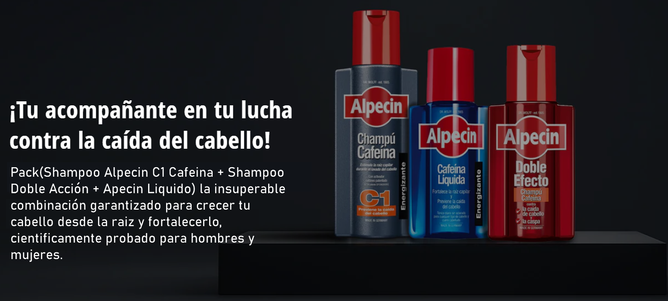 Pack de 3 Shampoos Alpecin C1 Cafeína